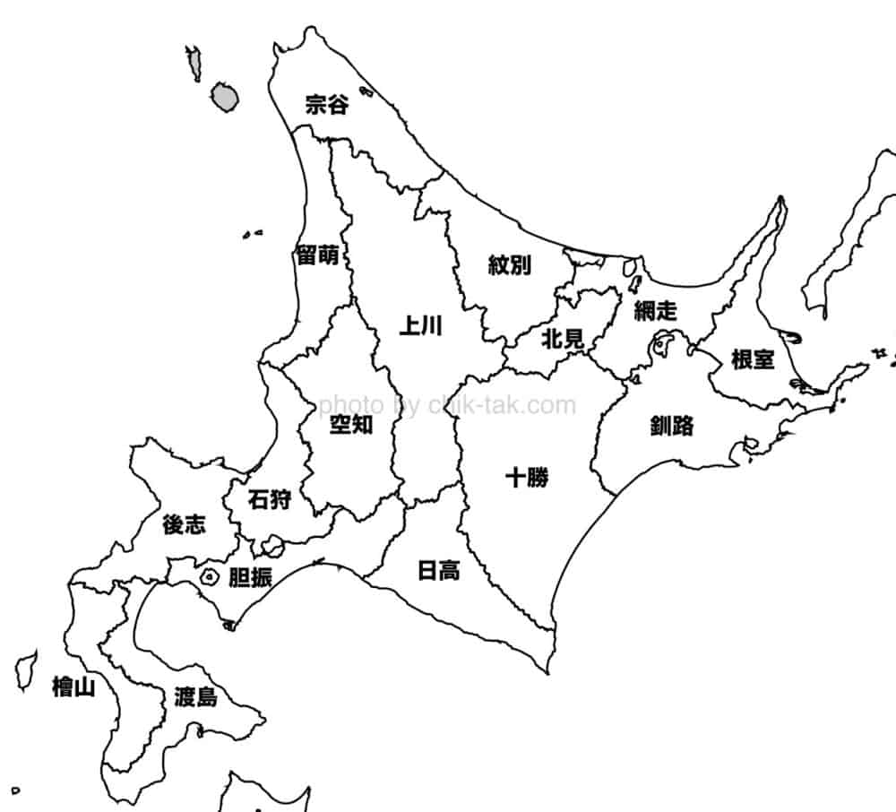 Hd限定 わかりやすい 北海道 地図 フリー