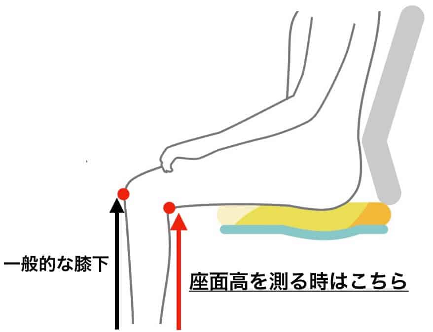 身長に合ったチェアは座面の高さで判断しよう 膝下の長さを測ろう いすマニア チェアブログ